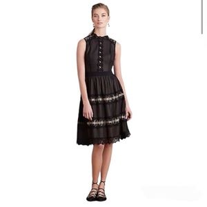 HD IN PARIS Victorian Black Lace Dress with Cream Slip